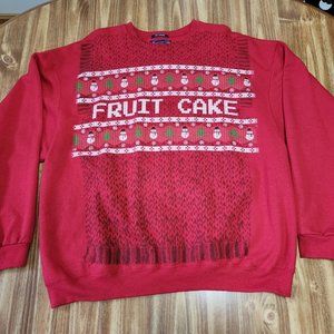 American Rag Christmas Holiday Sweatshirt - Fruit Cake - Size 2X Large
